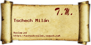 Tschech Milán névjegykártya
