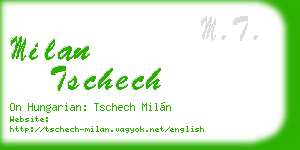milan tschech business card